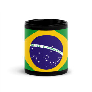 Brazil Black Glossy Mug