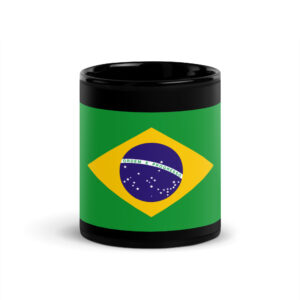 Brazil Black Glossy Mug