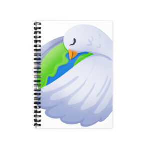 Peace Ruled Line Spiral Notebook