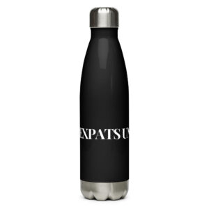 Expats United Stainless steel water bottle