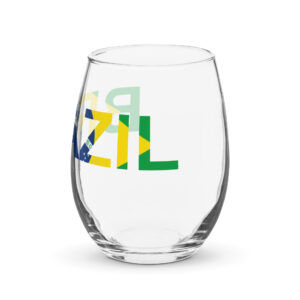 Brazil Stemless wine glass