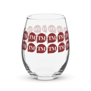TM Stemless wine glass