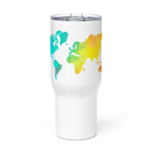 Atlas Travel mug with a handle
