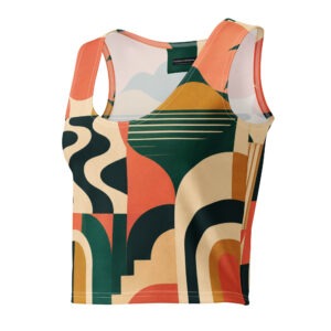 Retro Tropicalia Cotton crop top II