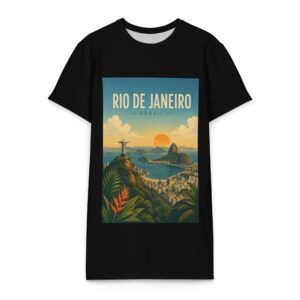Rio de Janeiro Cotton t-shirt dress