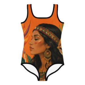 Mulheres All-Over Print Kids Swimsuit 2