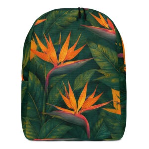 Strelitzia reginae Minimalist Backpack
