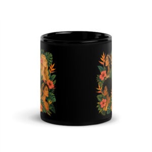 Mulheres Black Glossy Mug