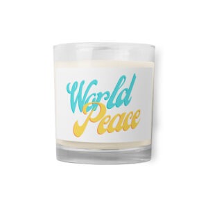 World Peace Glass jar soy wax candle
