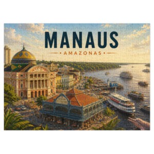 Manaus Jigsaw puzzle with tin