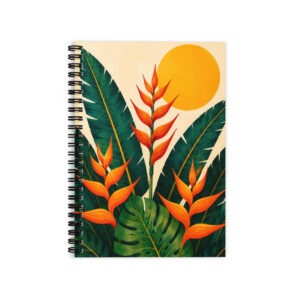 Tropicalia Ruled Line Spiral Notebook