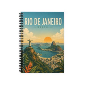 Rio de Janeiro Ruled Line Spiral Notebook