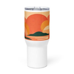 Tropicalia Travel mug with a handle