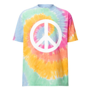 Peace Oversized tie-dye t-shirt