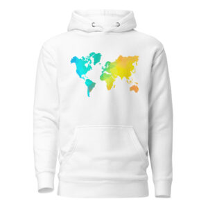 Atlas White Unisex Hoodie
