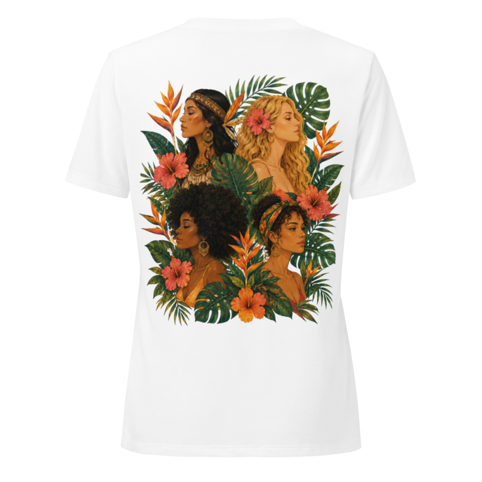 Mulheres Women’s Relaxed V-neck T-shirt